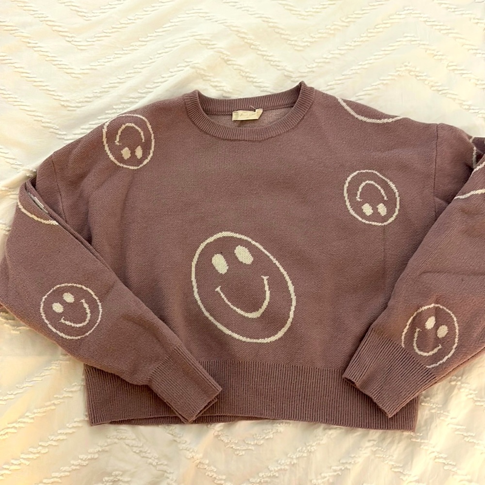 Altar’d State Smiley Face Sweater